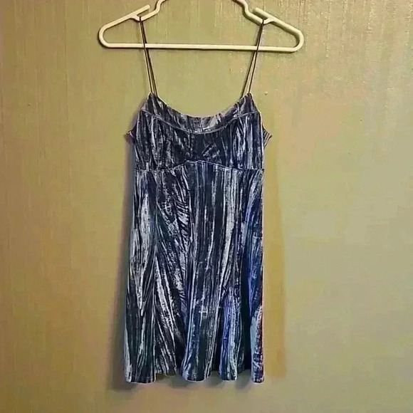 wild fable Dresses & Skirts - Wild Fable | Blue Velvet Mini Dress | size XS